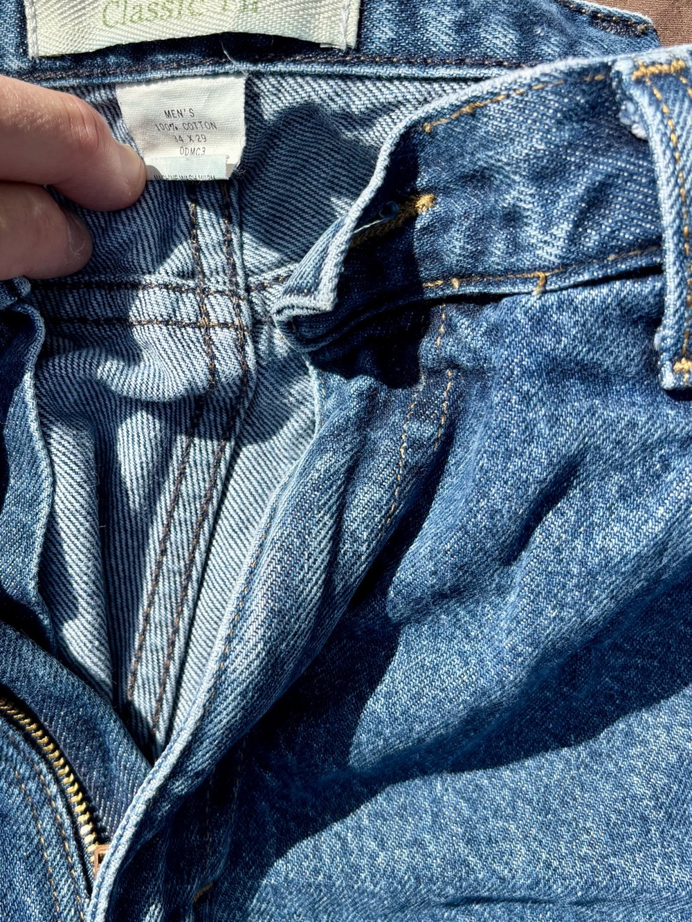 L.L. Bean Men's Medium Blue Classic Straight Jeans 34W x 29L